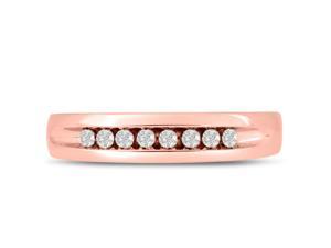 Men's 1/4ct Diamond Ring In 10K Rose Gold, G-H, I2-I3 Men's 1/4ct Diamond Ring In 10K Rose Gold, G-H, I2-I3