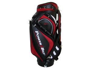 NEW PowerBilt Golf Air Force One N7 Air Foil Staff Bag 6-way Top Red / Black NEW PowerBilt Golf Air Force One N7 Air Foil Staff Bag 6-way Top Red / Black