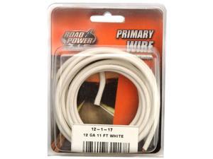 Woods Ind. 12-1-17 PVC-Coated Primary Wire-11' 12GA WHT AUTO WIRE Woods Ind. 12-1-17 PVC-Coated Primary Wire-11' 12GA WHT AUTO WIRE