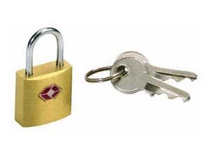 Lewis N. Clark TSA12 TravelSentry Mini Padlock Brass Square Lewis N. Clark TSA12 TravelSentry Mini Padlock Brass Square
