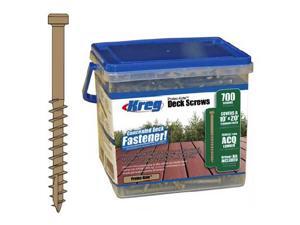Scr Dck No 8 2In Pan No 1 Sq KREG Deck Screws - Bulk SDK-C2W-700 647096801762 Scr Dck No 8 2In Pan No 1 Sq KREG Deck Screws - Bulk SDK-C2W-700 647096801762