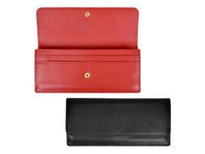 Royce Leather RFID Blocking Saffiano Clutch, Black - RFID-162-BK-2 Royce Leather RFID Blocking Saffiano Clutch, Black - RFID-162-BK-2