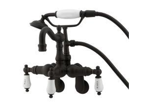 Kingston Brass Cc1303T5 Clawfoot Tub Filler With Hand Shower - Oil Rubbed Bronze Finish Kingston Brass Cc1303T5 Clawfoot Tub Filler With Hand Shower - Oil Rubbed Bronze Finish