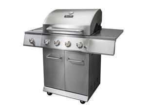 Dyna-Glo 4-Burner Gas BBQ Grill with Side Burner, Stainless Steel - DGE486SSP-D Dyna-Glo 4-Burner Gas BBQ Grill with Side Burner, Stainless Steel - DGE486SSP-D