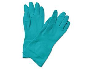 Boardwalk BWK 183M Boardwalk Flock-Lined Nitrile Gloves, Medium, Green, 13 in, D Boardwalk BWK 183M Boardwalk Flock-Lined Nitrile Gloves, Medium, Green, 13 in, D