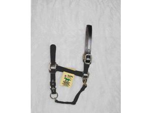 Hamilton Halter 1DALSS LGBK Adjustable Halter With Leather Headpole Hamilton Halter 1DALSS LGBK Adjustable Halter With Leather Headpole