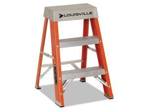Fiberglass Heavy Duty Step Ladder 28 3/8" 2-Step Orange Fiberglass Heavy Duty Step Ladder 28 3/8" 2-Step Orange