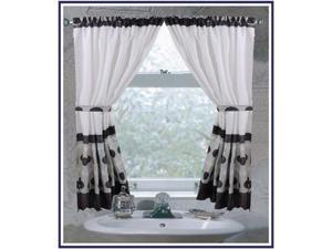 Carnation Home Fashions FWC-MET/16 Metro 100-Percent Polyester Fabric Window Cur Carnation Home Fashions FWC-MET/16 Metro 100-Percent Polyester Fabric Window Cur