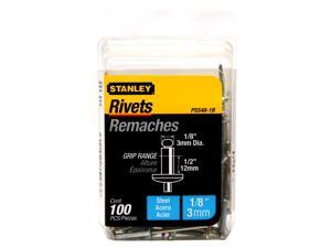 Stanley Hand Tools PSS48-1B 100 Count 1/8-inch X 1/2-inch Steel Rivets Stanley Hand Tools PSS48-1B 100 Count 1/8-inch X 1/2-inch Steel Rivets
