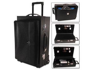 Rolling Sample/Catalog Case 14 1/4 x 23 1/2 x 11 1/4 With Locks Koskin Black Rolling Sample/Catalog Case 14 1/4 x 23 1/2 x 11 1/4 With Locks Koskin Black