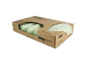 Heritage Y6848YE R01 Heritage Biotuf Compostable Can Liners, 32 gal, 1 mil, 34 x Heritage Y6848YE R01 Heritage Biotuf Compostable Can Liners, 32 gal, 1 mil, 34 x