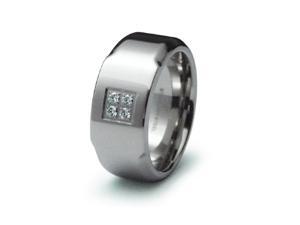 Surgical Stainless Steel CZ Ring Surgical Stainless Steel CZ Ring