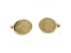 Tioneer Men's Gold Plated Stainless Steel Masonic Cuff Links Tioneer Men's Gold Plated Stainless Steel Masonic Cuff Links