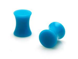 2g (6mm) Double Flare Acrylic Solid Turquoise Tunnel Expander Ear Plugs 2g (6mm) Double Flare Acrylic Solid Turquoise Tunnel Expander Ear Plugs
