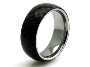 Tioneer R15568-105 Tungsten Black Carbon Fiber Inlay Domed Men's Ring Tioneer R15568-105 Tungsten Black Carbon Fiber Inlay Domed Men's Ring