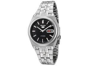 Men's Seiko 5 Automatic Black Dial Stainless Steel Men's Seiko 5 Automatic Black Dial Stainless Steel