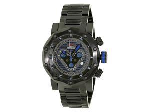 Swiss Precimax Vector Pro SP13093 Men's Stainless Steel Chronograph Watch - Black w/ Blue Accent Swiss Precimax Vector Pro SP13093 Men's Stainless Steel Chronograph Watch - Black w/ Blue Accent
