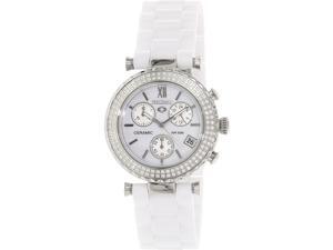 Precimax PX13190 Women's Lily Elite Crystal White Ceramic Quartz Watch with Mother-Of-Pearl Dial Precimax PX13190 Women's Lily Elite Crystal White Ceramic Quartz Watch with Mother-Of-Pearl Dial