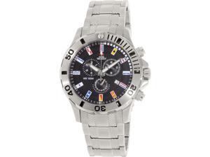 Swiss Precimax SP12209 Men's Armada Pro Silver Stainless-Steel Swiss Chronograph Watch with Black Dial Swiss Precimax SP12209 Men's Armada Pro Silver Stainless-Steel Swiss Chronograph Watch with Black Dial