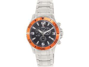 Swiss Precimax SP13058 Tarsis Pro Men's Silver Stainless-Steel Swiss Chronograph Watch with Black Dial Swiss Precimax SP13058 Tarsis Pro Men's Silver Stainless-Steel Swiss Chronograph Watch with Black Dial