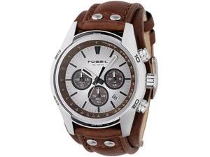 Fossil Chronograph Cuff Leather Mens Watch CH2565 Fossil Chronograph Cuff Leather Mens Watch CH2565