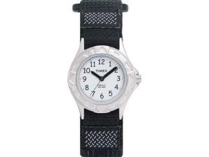 Timex Children's T79051 Black Cloth Quartz Watch with White Dial Timex Children's T79051 Black Cloth Quartz Watch with White Dial