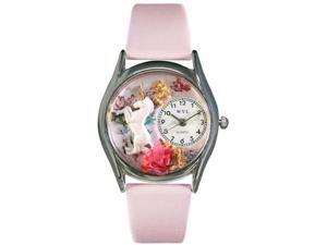 Unicorn Pink Leather And Silvertone Watch #S0420001 Unicorn Pink Leather And Silvertone Watch #S0420001