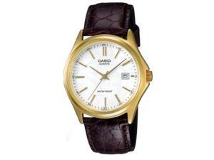 Casio Men's MTP1183Q-7A Brown Leather Quartz Watch with White Dial Casio Men's MTP1183Q-7A Brown Leather Quartz Watch with White Dial
