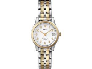 Timex Women's T2N254 Stainless-Steel Quartz Watch with White Dial Timex Women's T2N254 Stainless-Steel Quartz Watch with White Dial