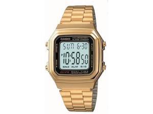 Casio A178WGA-1A Men's Grey Dial Gold Stainless Steel Quartz Watch Casio A178WGA-1A Men's Grey Dial Gold Stainless Steel Quartz Watch