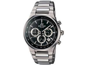 Casio Men's Edifice EF544D-1AV Silver Stainless-Steel Quartz Watch with White Dial Casio Men's Edifice EF544D-1AV Silver Stainless-Steel Quartz Watch with White Dial