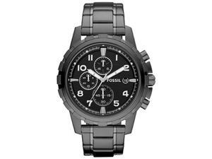 Fossil Dean Chronograph Black Dial Smoke Grey Ion-plated Mens Watch FS4721 Fossil Dean Chronograph Black Dial Smoke Grey Ion-plated Mens Watch FS4721