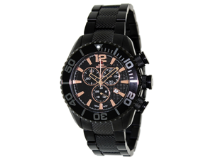 Swiss Precimax SP12171 Men's Deep Blue Pro II Black Stainless-Steel Swiss Chronograph Watch with Black Dial Swiss Precimax SP12171 Men's Deep Blue Pro II Black Stainless-Steel Swiss Chronograph Watch with Black Dial
