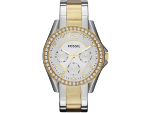 Fossil ES3204 Riley Multi-Function Two-Tone Stainless Steel Ladies Watch Fossil ES3204 Riley Multi-Function Two-Tone Stainless Steel Ladies Watch