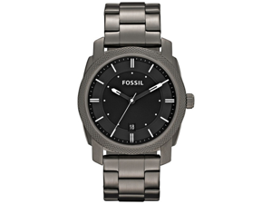 Fossil Machine Black Dial Smoke IP Stainless Steel Mens Watch FS4774 Fossil Machine Black Dial Smoke IP Stainless Steel Mens Watch FS4774