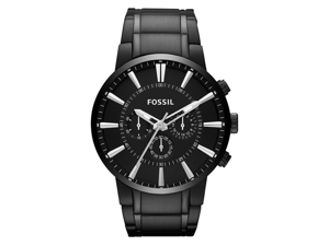 Fossil Men's FS4778 Black Stainless-Steel Quartz Watch with Black Dial Fossil Men's FS4778 Black Stainless-Steel Quartz Watch with Black Dial