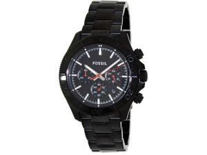 Fossil Retro Traveler Chronograph Stainless Steel Water Resistant Watch – Black Fossil Retro Traveler Chronograph Stainless Steel Water Resistant Watch – Black