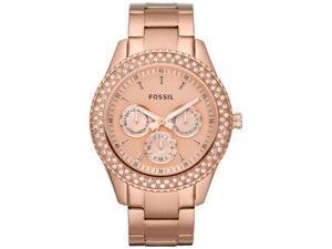 Fossil Women's Stella Rose Stainless Steel Multifuncion Watch Fossil Women's Stella Rose Stainless Steel Multifuncion Watch