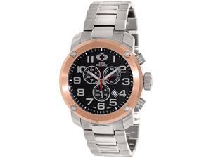 Swiss Precimax SP13020 Men's Marauder Pro Silver Stainless-Steel Swiss Chronograph Watch with Black Dial Swiss Precimax SP13020 Men's Marauder Pro Silver Stainless-Steel Swiss Chronograph Watch with Black Dial