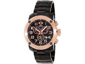 Swiss Precimax SP13021 Men's Marauder Pro Black Stainless-Steel Swiss Chronograph Watch with Black Dial Swiss Precimax SP13021 Men's Marauder Pro Black Stainless-Steel Swiss Chronograph Watch with Black Dial