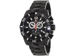 Swiss Precimax SP13252 Crew Pro Men's Black Dial Stainless Steel Chronograph Watch Swiss Precimax SP13252 Crew Pro Men's Black Dial Stainless Steel Chronograph Watch