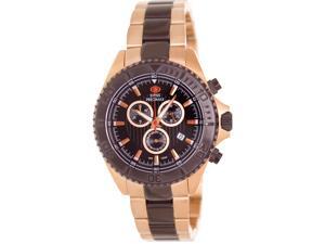 Swiss Precimax SP12198 Men's Maritime Pro Two-Tone Stainless-Steel Swiss Chronograph Watch with Black Dial Swiss Precimax SP12198 Men's Maritime Pro Two-Tone Stainless-Steel Swiss Chronograph Watch with Black Dial
