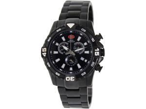 Swiss Precimax SP13107 Falcon Pro Men's Black Dial Stainless Steel Chronograph Watch Swiss Precimax SP13107 Falcon Pro Men's Black Dial Stainless Steel Chronograph Watch