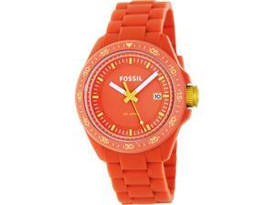 Fossil Men's Decker AM4504 Orange Silicone Quartz Watch with Orange Dial Fossil Men's Decker AM4504 Orange Silicone Quartz Watch with Orange Dial