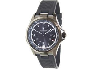 Victorinox Night Vision GMT Black Dial Black Rubber Mens Watch 241596 Victorinox Night Vision GMT Black Dial Black Rubber Mens Watch 241596