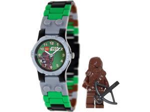 Lego Children's Star Wars 9001116 Multicolor Plastic Quartz Watch with Green Dial Lego Children's Star Wars 9001116 Multicolor Plastic Quartz Watch with Green Dial