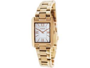 Fossil Women's Florence ES3326 Rose-Gold Stainless-Steel Quartz Watch with White Dial Fossil Women's Florence ES3326 Rose-Gold Stainless-Steel Quartz Watch with White Dial