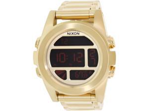 Nixon Men's Unit Ss A360502 Gold Stainless-Steel Quartz Watch with Digital Dial Nixon Men's Unit Ss A360502 Gold Stainless-Steel Quartz Watch with Digital Dial