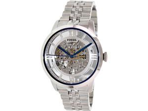 Fossil ME3044 Men's Townsman Silver Stainless-Steel Automatic Watch with Silver Dial Fossil ME3044 Men's Townsman Silver Stainless-Steel Automatic Watch with Silver Dial