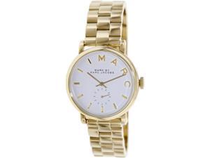 Marc By Marc Women's Baker MBM3243 Gold Stainless-Steel Swiss Quartz Watch with Silver Dial Marc By Marc Women's Baker MBM3243 Gold Stainless-Steel Swiss Quartz Watch with Silver Dial
